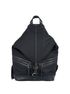 Fitzroy Backpack, &pound;250, Handbags, Black, Leather/Nylon (Polymer), Front view